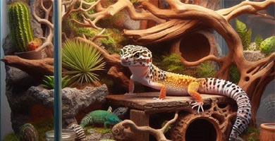 Leopard Gecko Habitat Setup